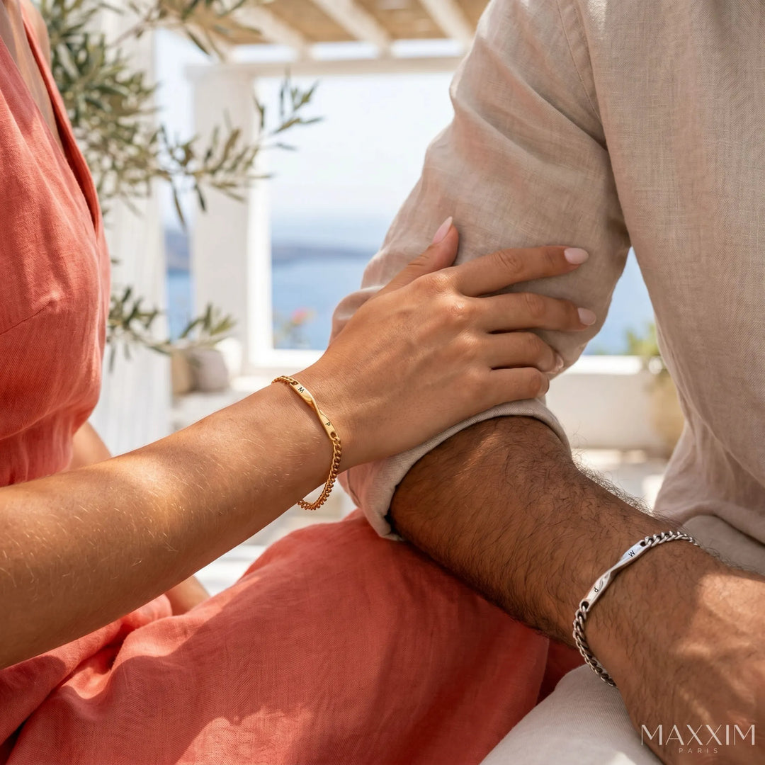 Couple Bracelet with Engraving | DUO BRACELET