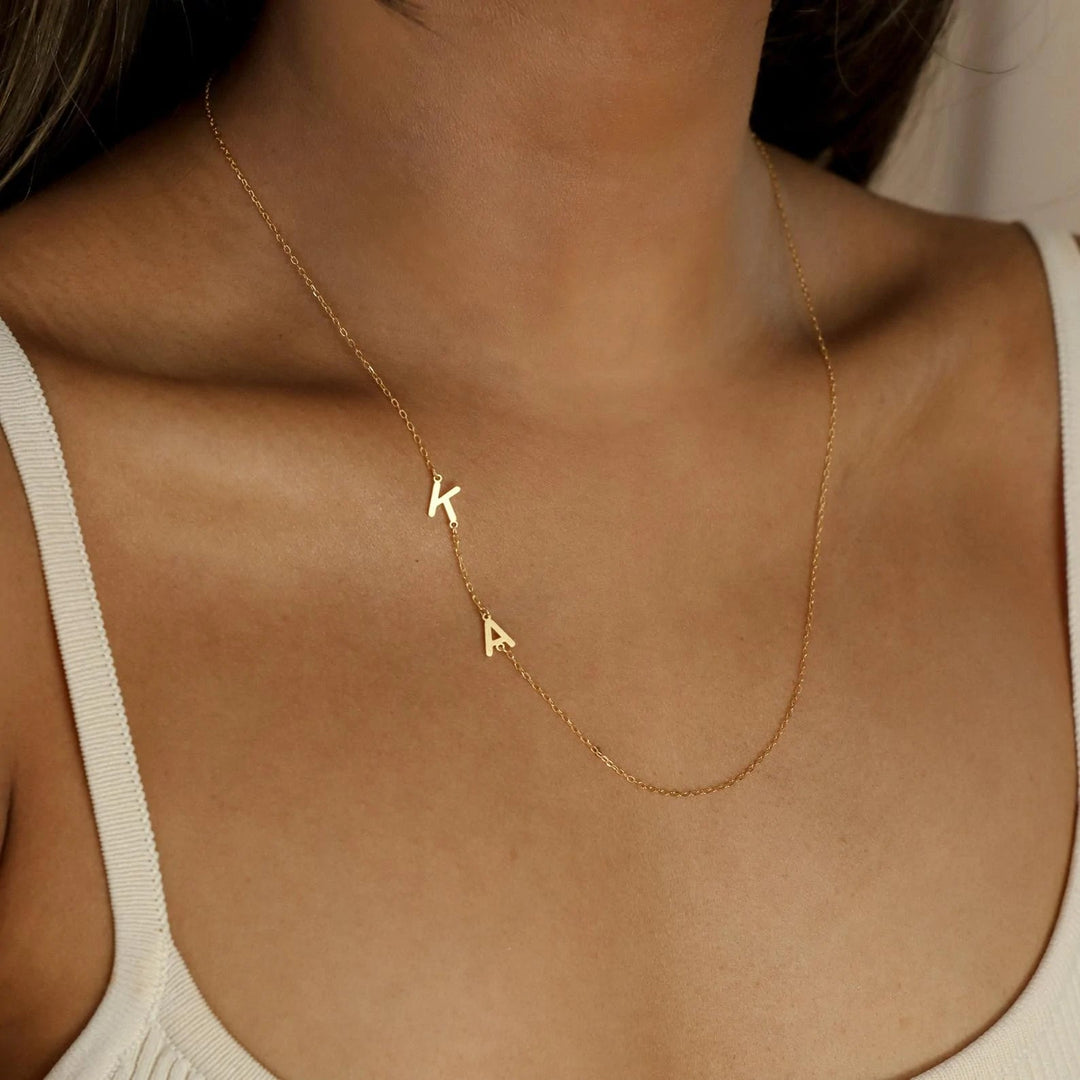 Buy letter necklaces Initial necklace Maxxim Paris